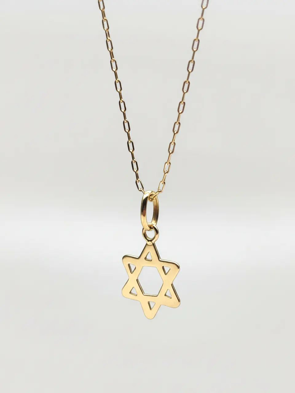 Cadena Estrella de David Sagrada Oro 18k 2