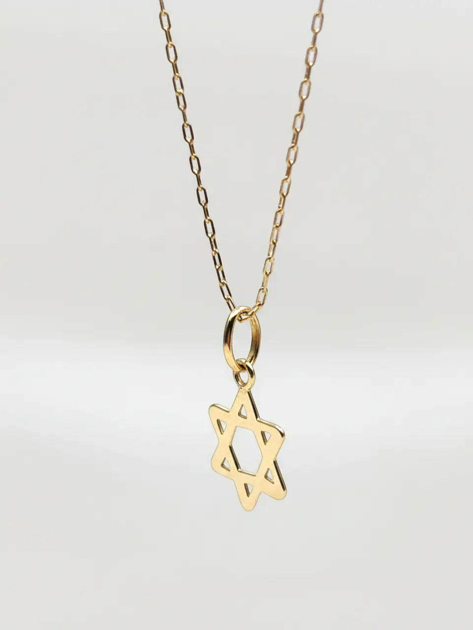 Cadena Estrella de David Sagrada Oro 18k 3