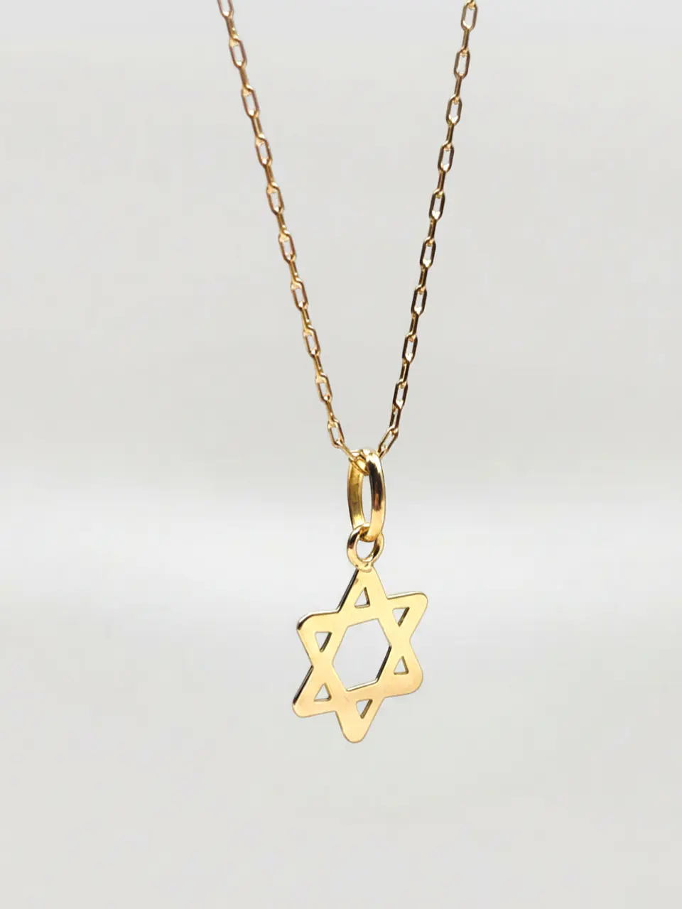Cadena Estrella de David Sagrada Oro 18k 4