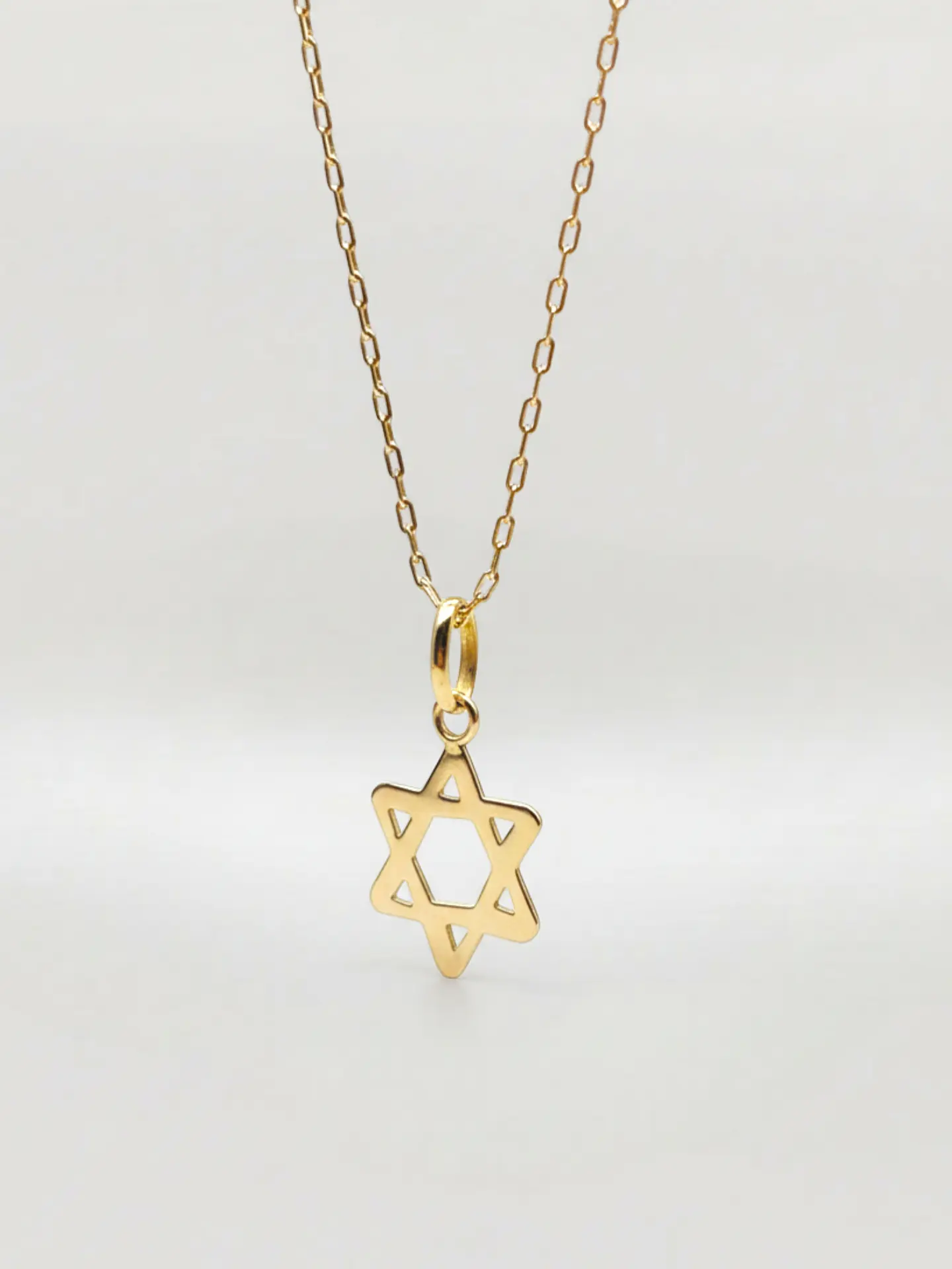 Cadena Estrella de David Sagrada Oro 18k 5