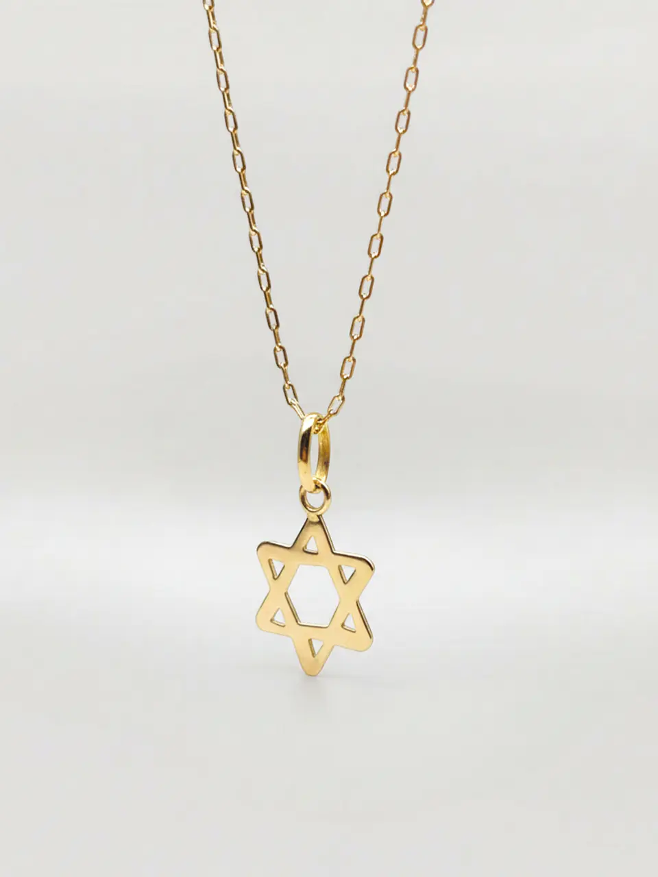Cadena Estrella de David Sagrada Oro 18k 5