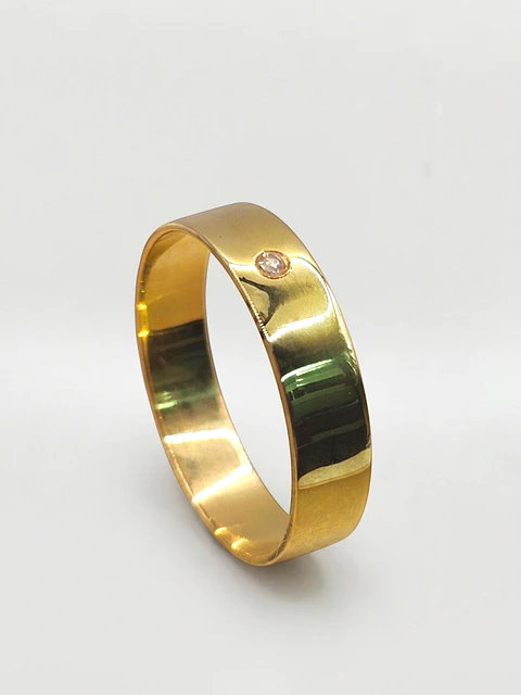 Anillo Punto Diamante Chico Oro 18k