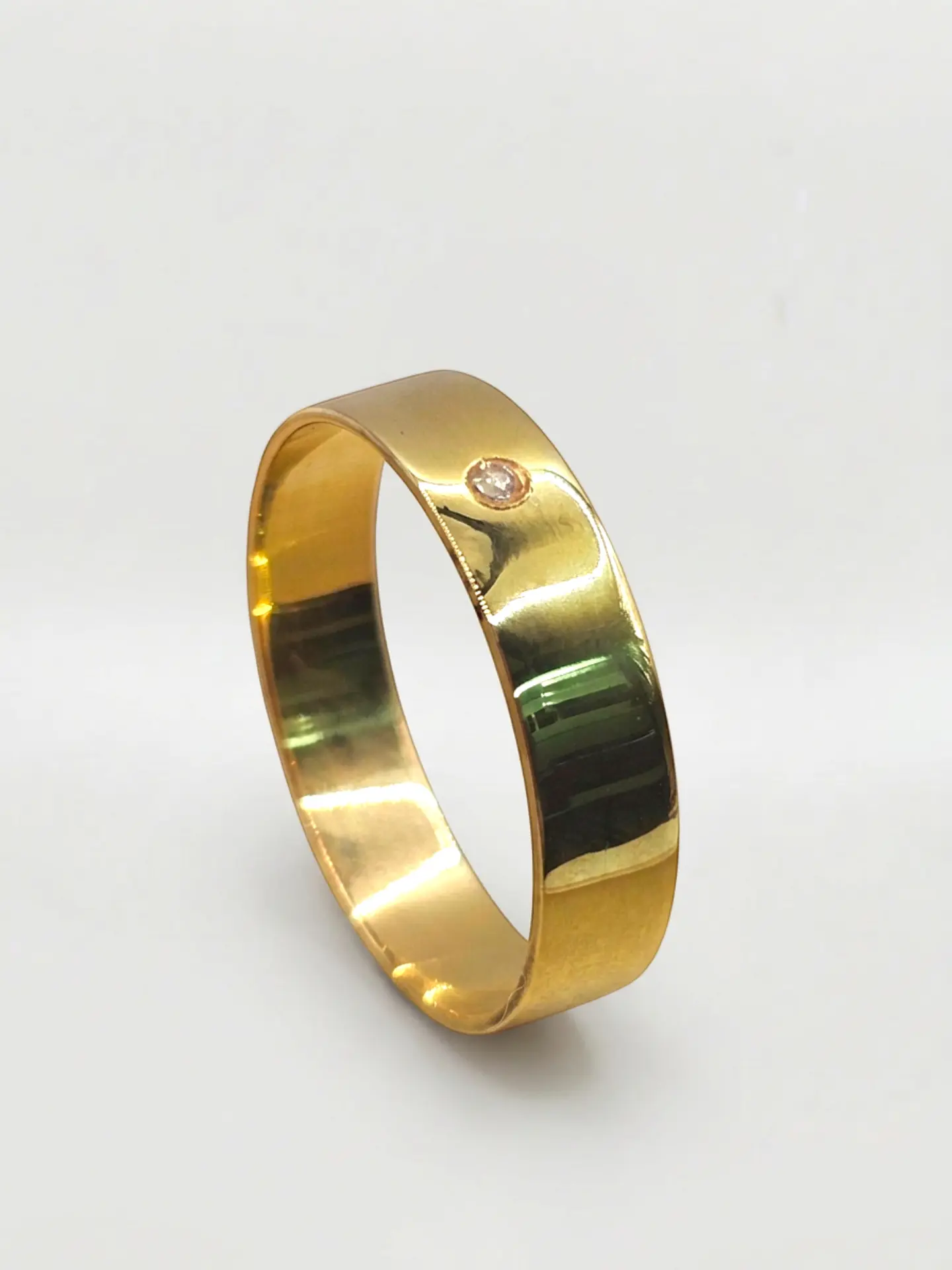 Anillo Punto Diamante Chico Oro 18k 2