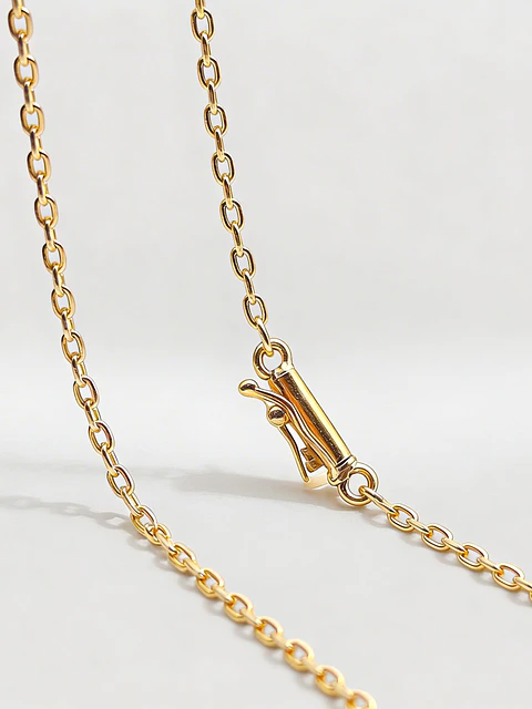 Cadena Limada Distinción Larga Oro 18k