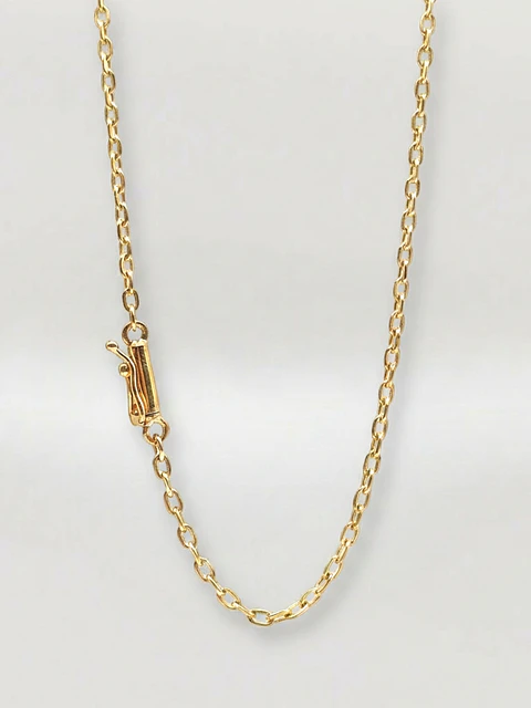 Cadena Limada Distinción Larga Oro 18k