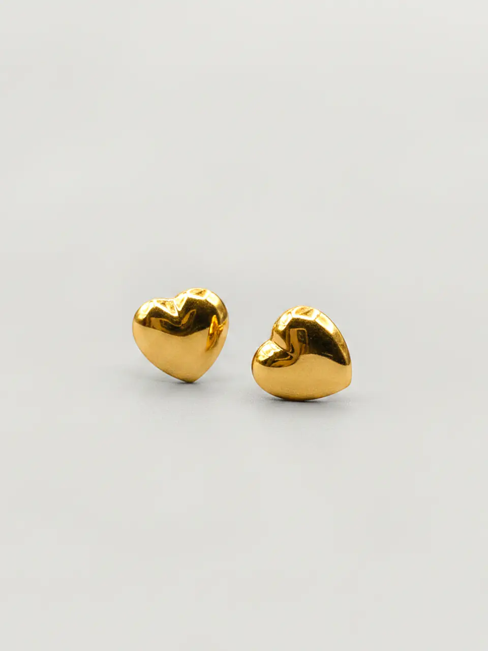 Aros Corazón de Amor Grande Oro 18k 2