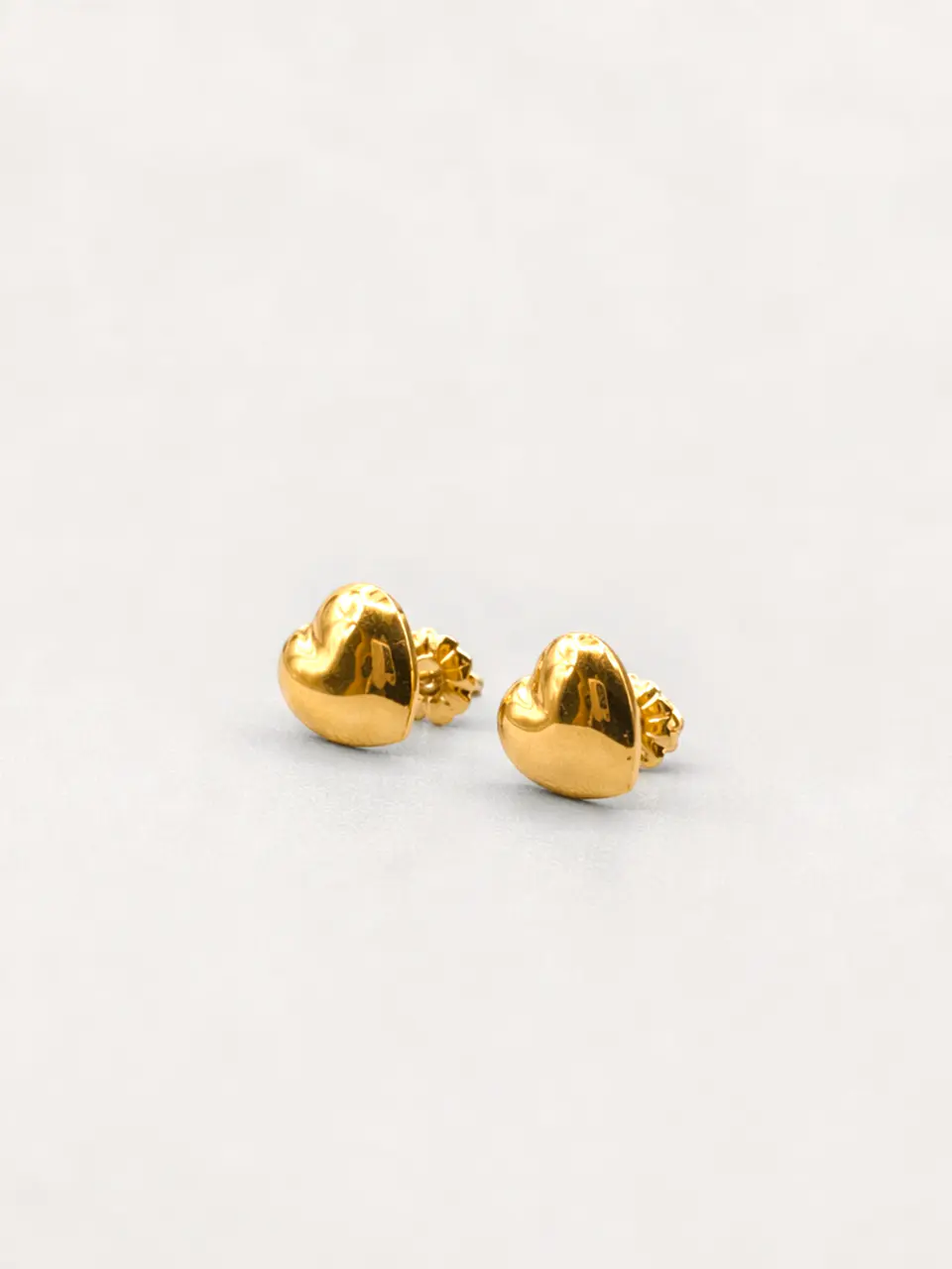 Aros Corazón de Amor Grande Oro 18k 4