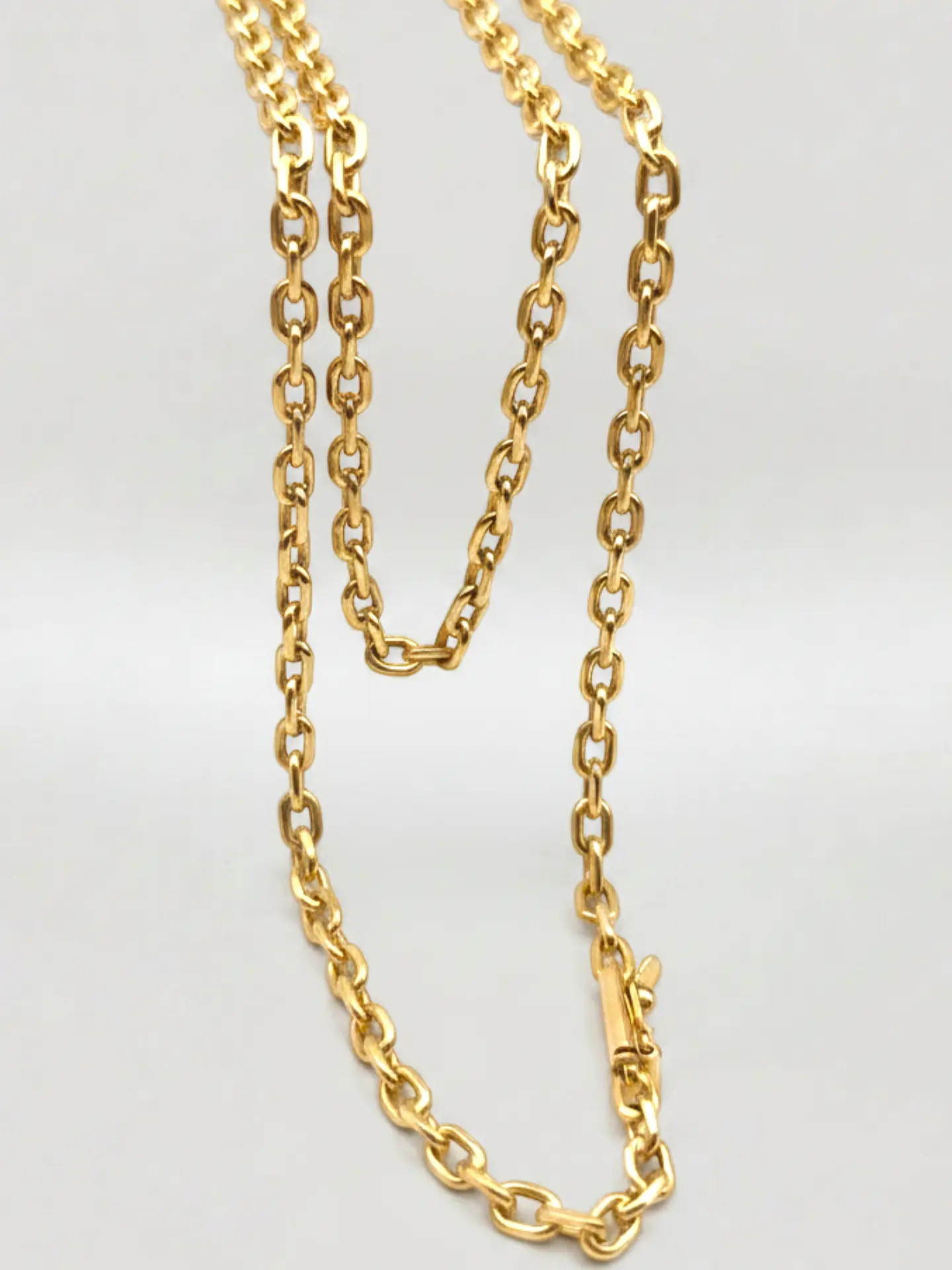 Cadena Limada de Prestigio Oro 18k 3