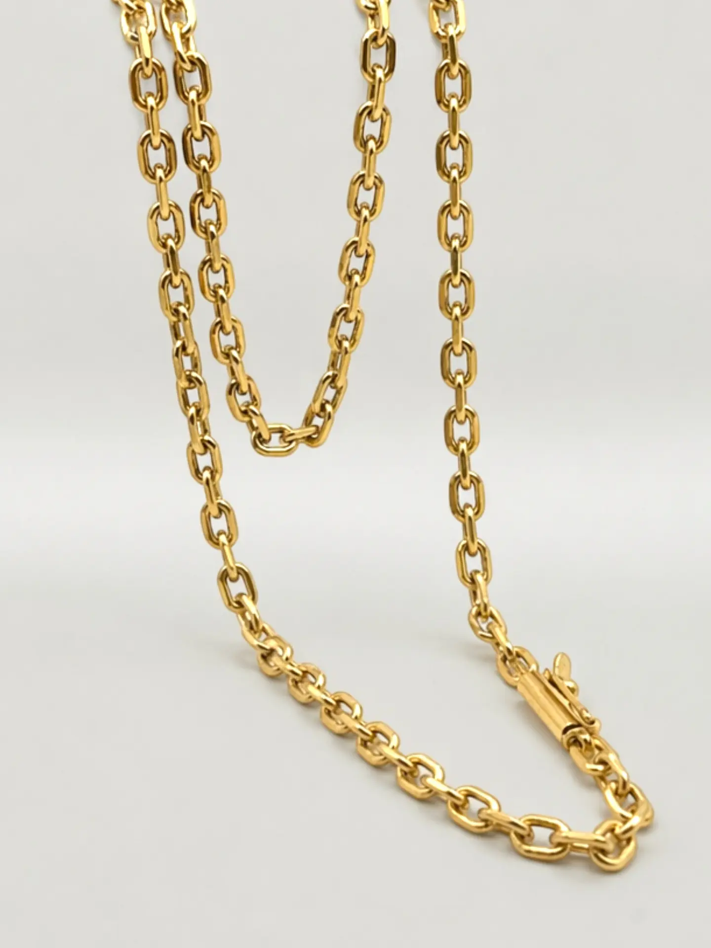 Cadena Limada de Prestigio Oro 18k 4