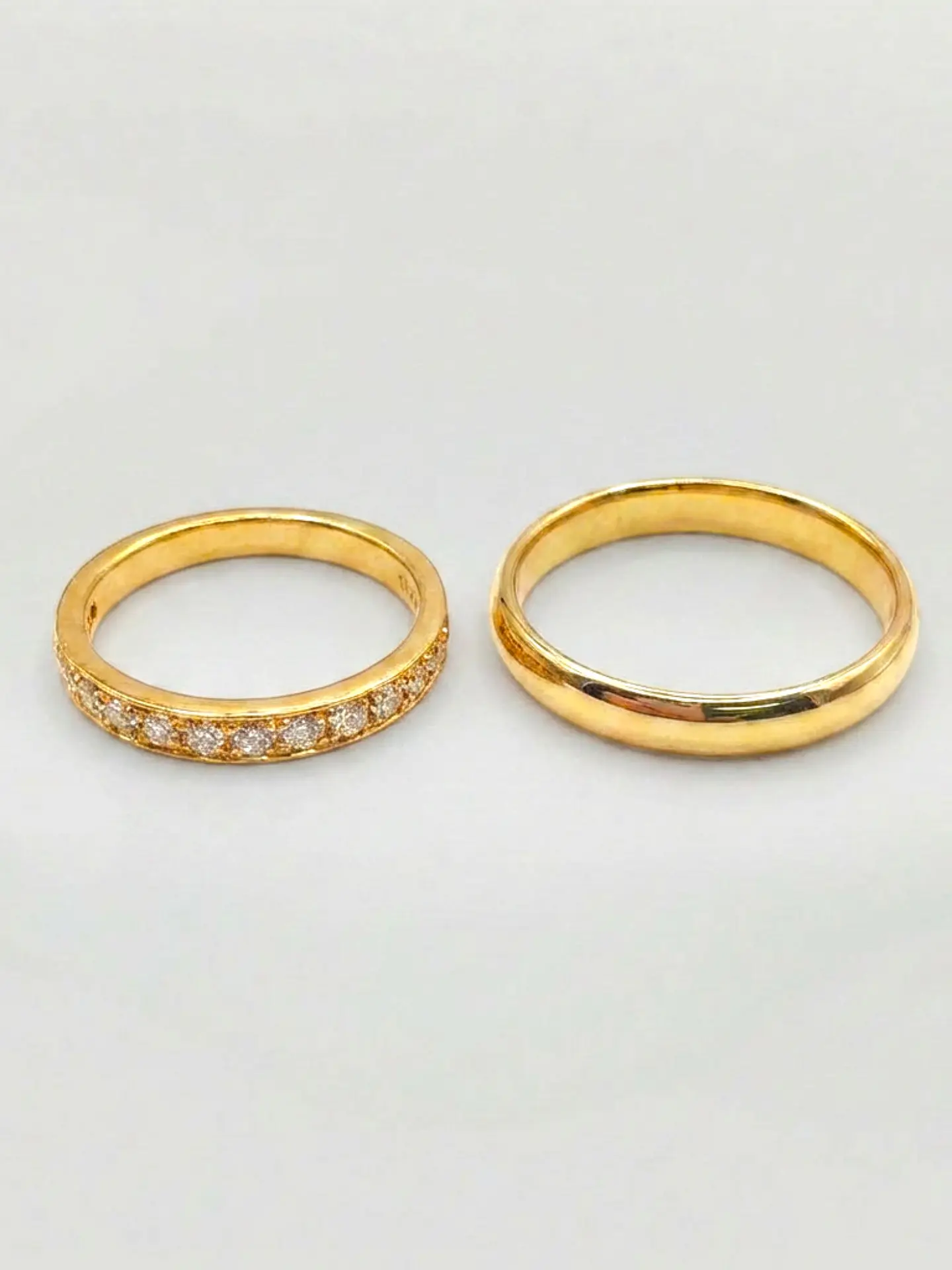 Argollas Nupciales con Circones 3 mm Oro 18k 1