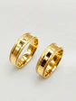 Argollas Nupciales Satín Moderno 6 mm Oro 18k - Miniatura 4
