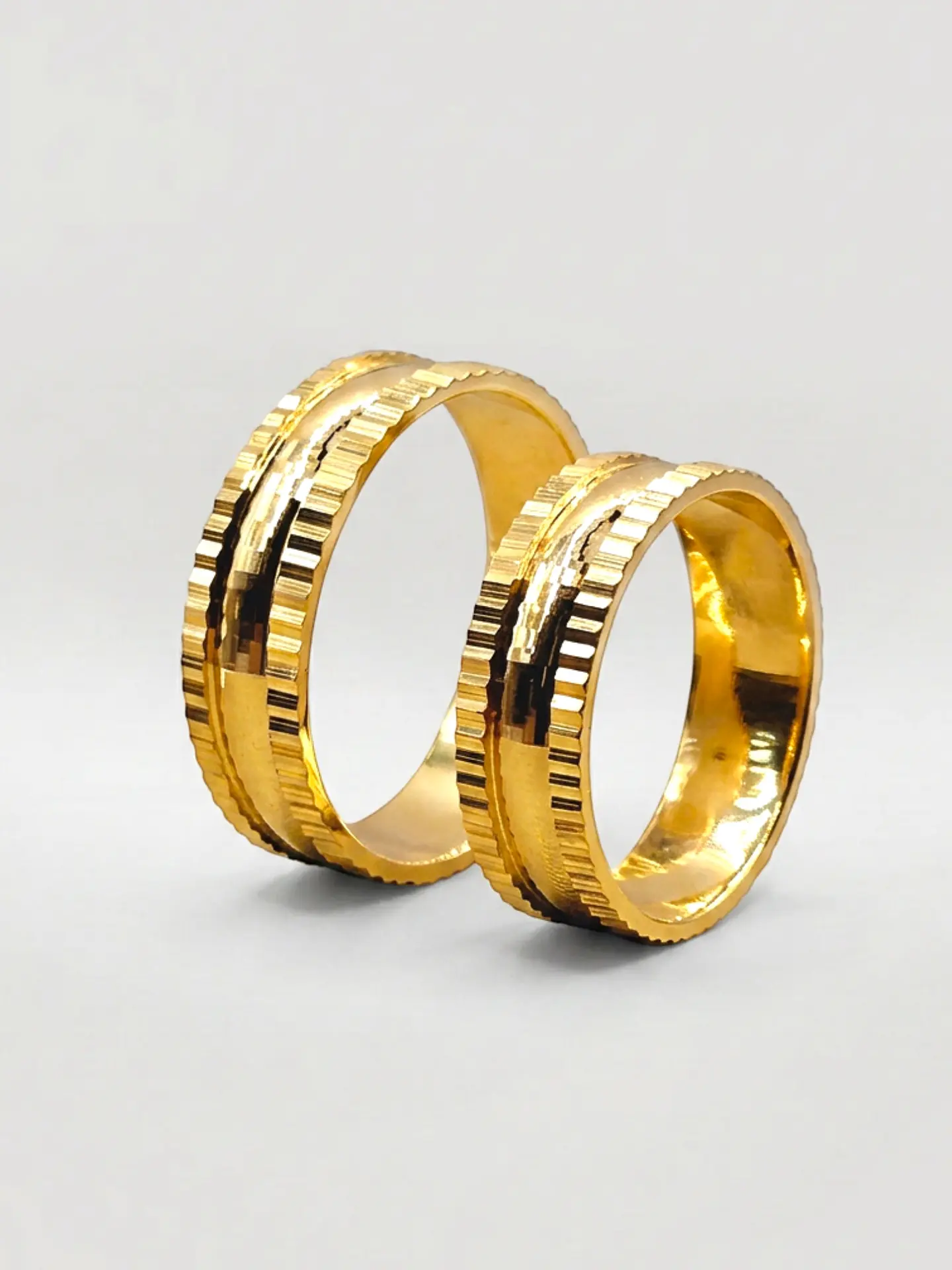 Argollas Nupciales Satín Moderno 6 mm Oro 18k 4