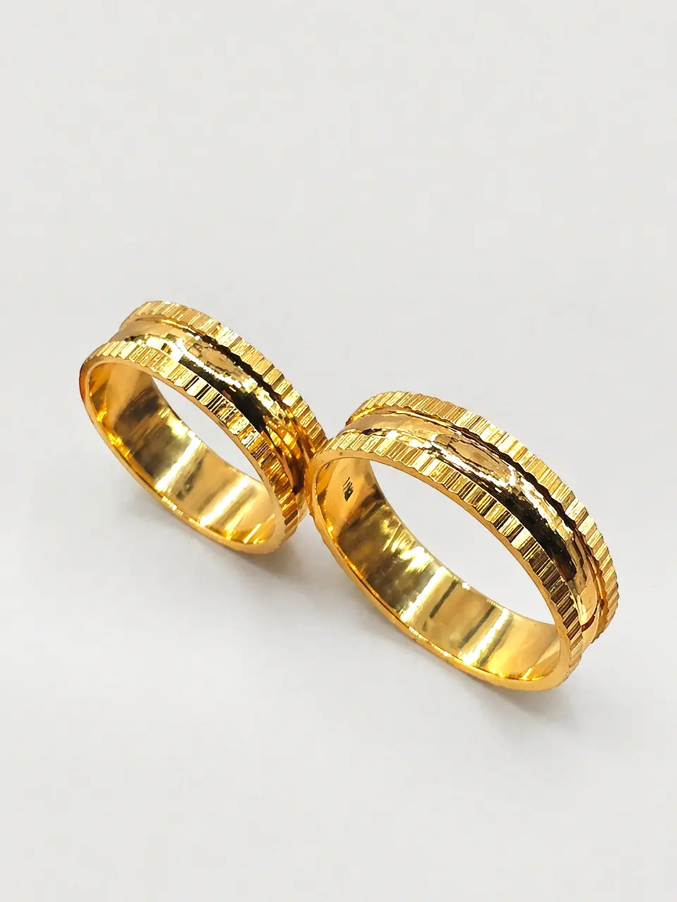 Argollas Nupciales Satín Moderno 6 mm Oro 18k 7