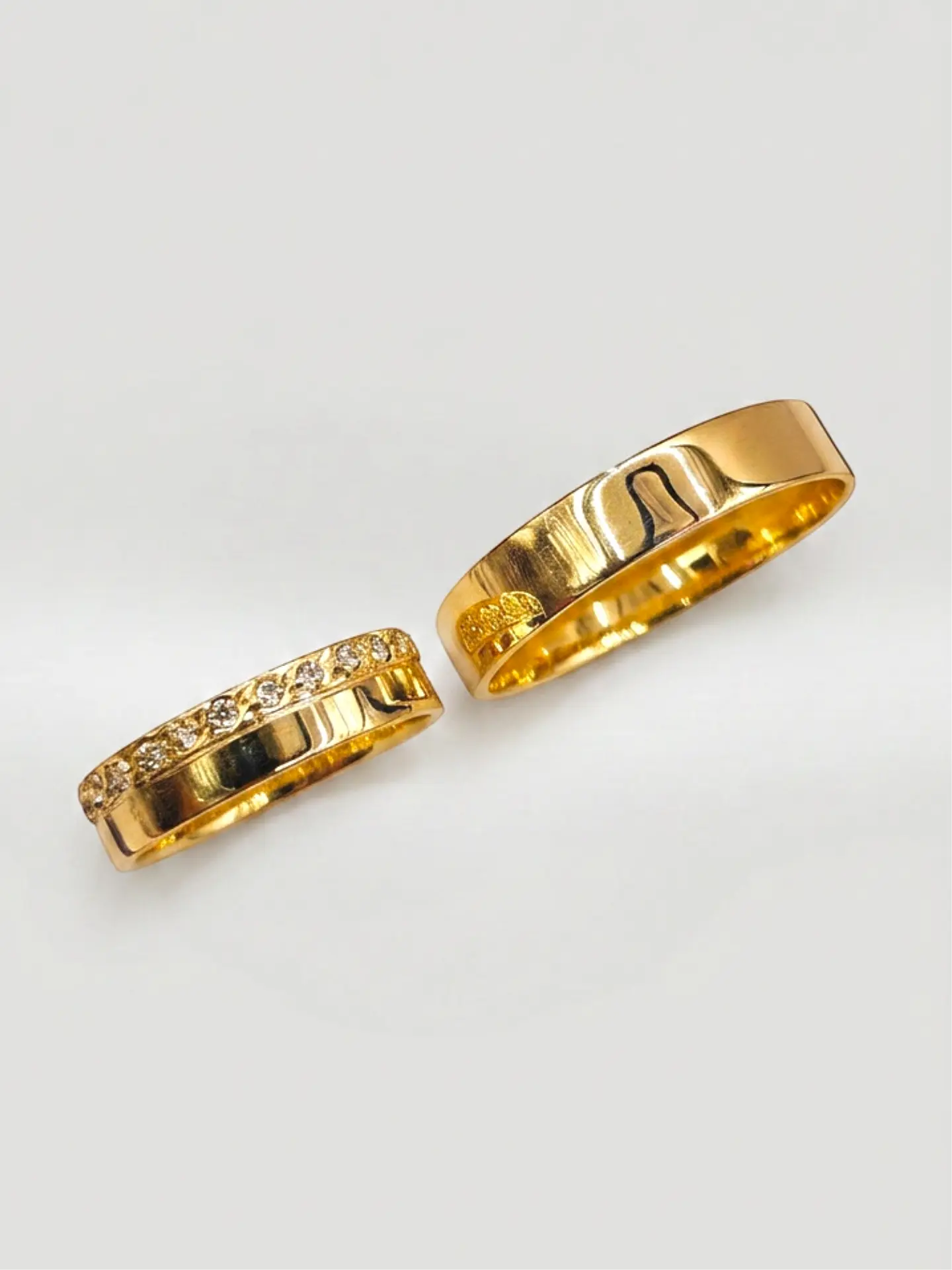 Argollas Nupciales Corona de Circones 5 mm Oro 18k 3