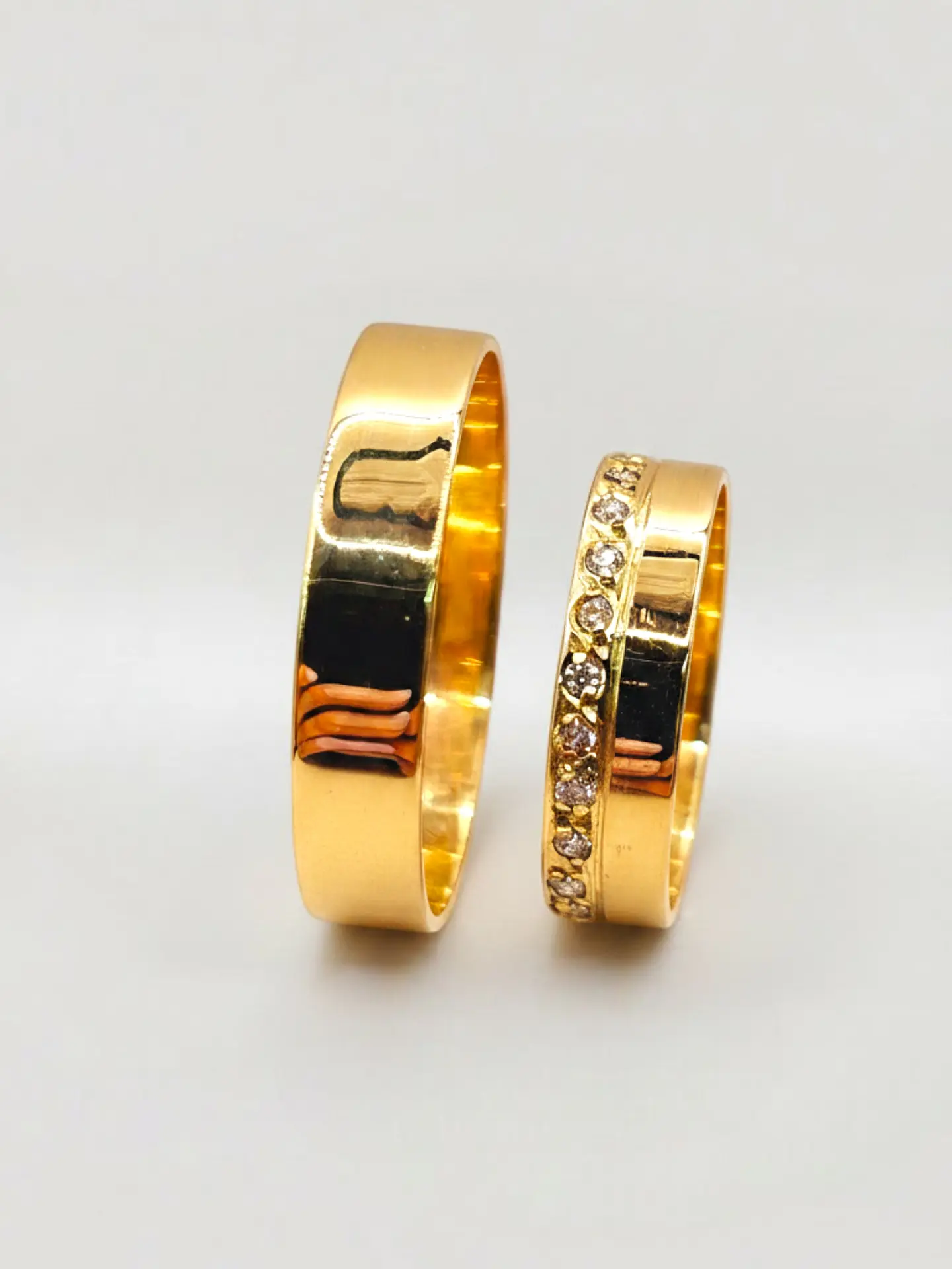 Argollas Nupciales Corona de Circones 5 mm Oro 18k 5