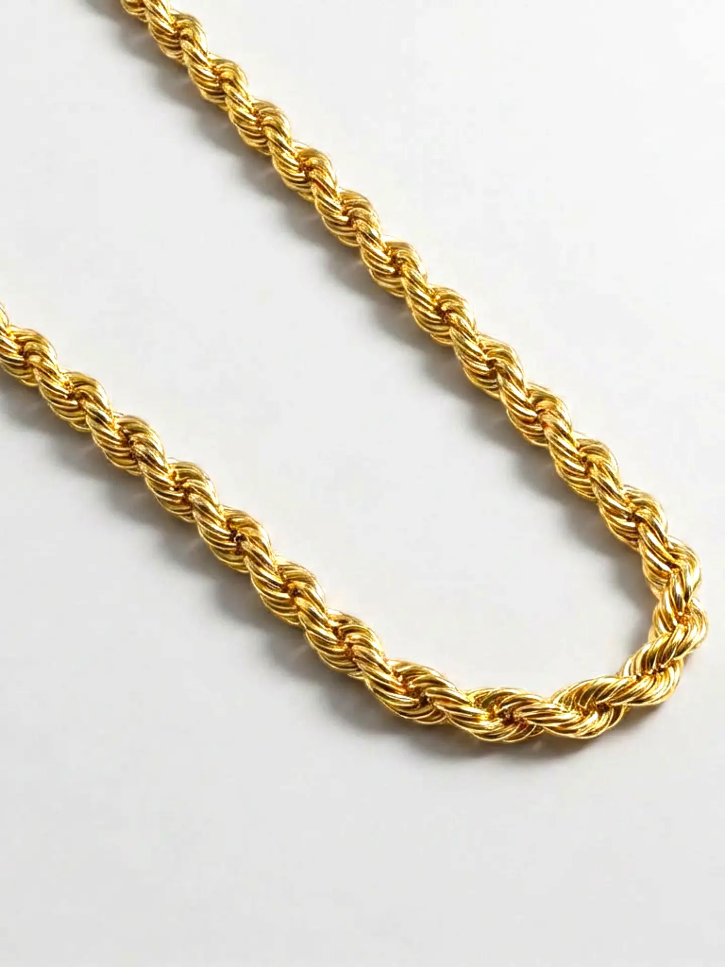 Cadena tourbillon 60 cm Oro 18k italiano 4