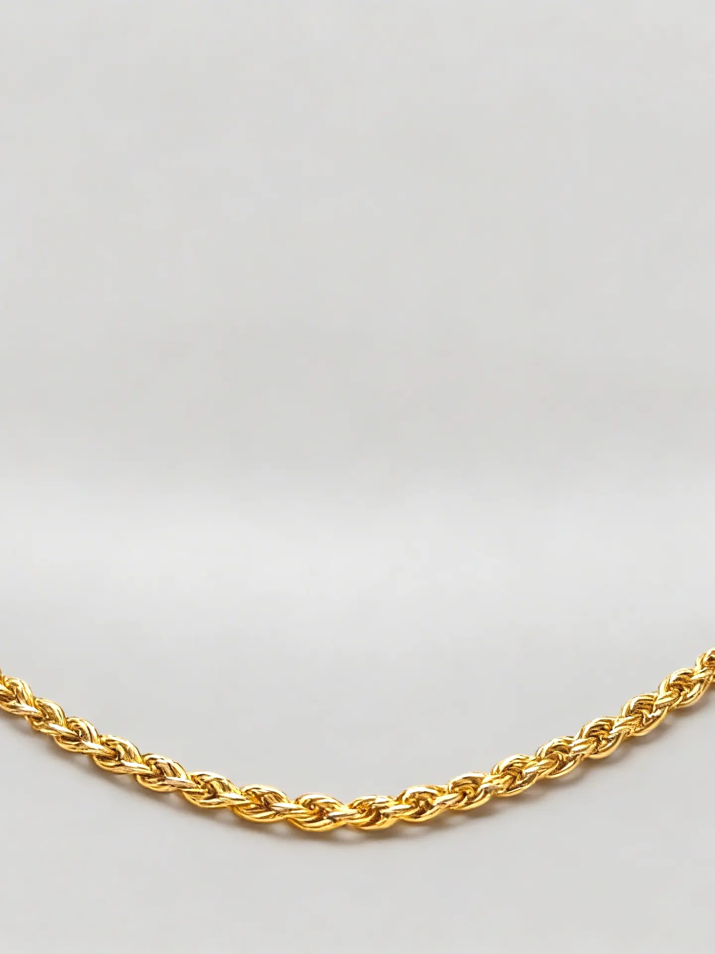 Cadena tourbillon 60 cm Oro 18k italiano 3