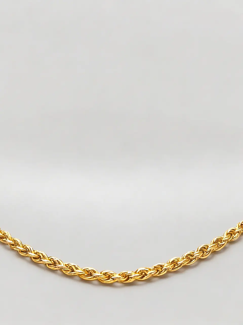 Cadena tourbillon 60 cm Oro 18k italiano 3