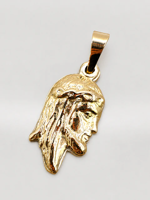 Colgante Cara de Cristo Majestuoso Oro 18k