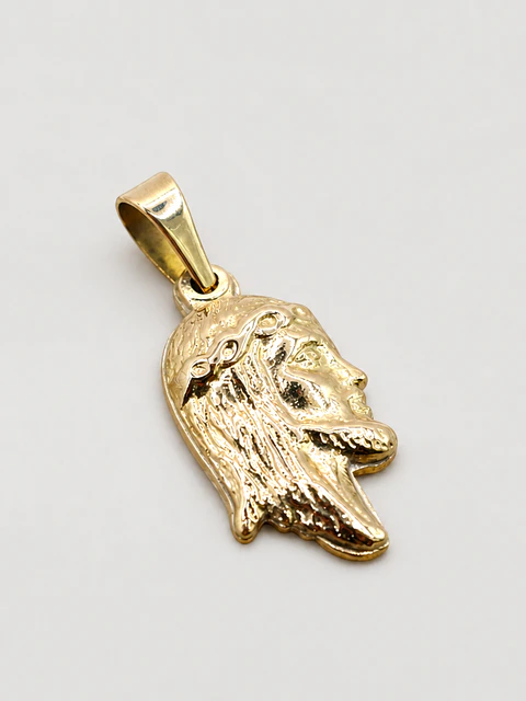 Colgante Cara de Cristo Majestuoso Oro 18k