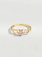 Anillo Trilogía de Corazones Rosa de Francia Oro 18k - Miniatura 1