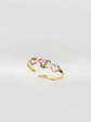 Anillo Trilogía de Corazones Rosa de Francia Oro 18k - Miniatura 2