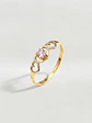 Anillo Trilogía de Corazones Rosa de Francia Oro 18k - Miniatura 5