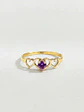 Anillo Trilogía de Corazones Amatista Oro 18k - Miniatura 1