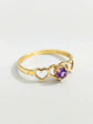 Anillo Trilogía de Corazones Amatista Oro 18k - Miniatura 5