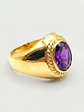 Anillo Estilo Bolocco de Amatista Oro 18k - Miniatura 4