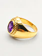 Anillo Estilo Bolocco de Amatista Oro 18k - Miniatura 5