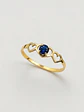 Anillo Trilogía de Corazones Zafiro Oro 18k - Miniatura 3