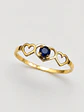 Anillo Trilogía de Corazones Zafiro Oro 18k - Miniatura 1