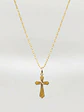 Cadena Devoción con Cruz Esculpida Oro 18k - Miniatura 1