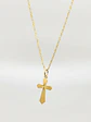 Cadena Devoción con Cruz Esculpida Oro 18k - Miniatura 2