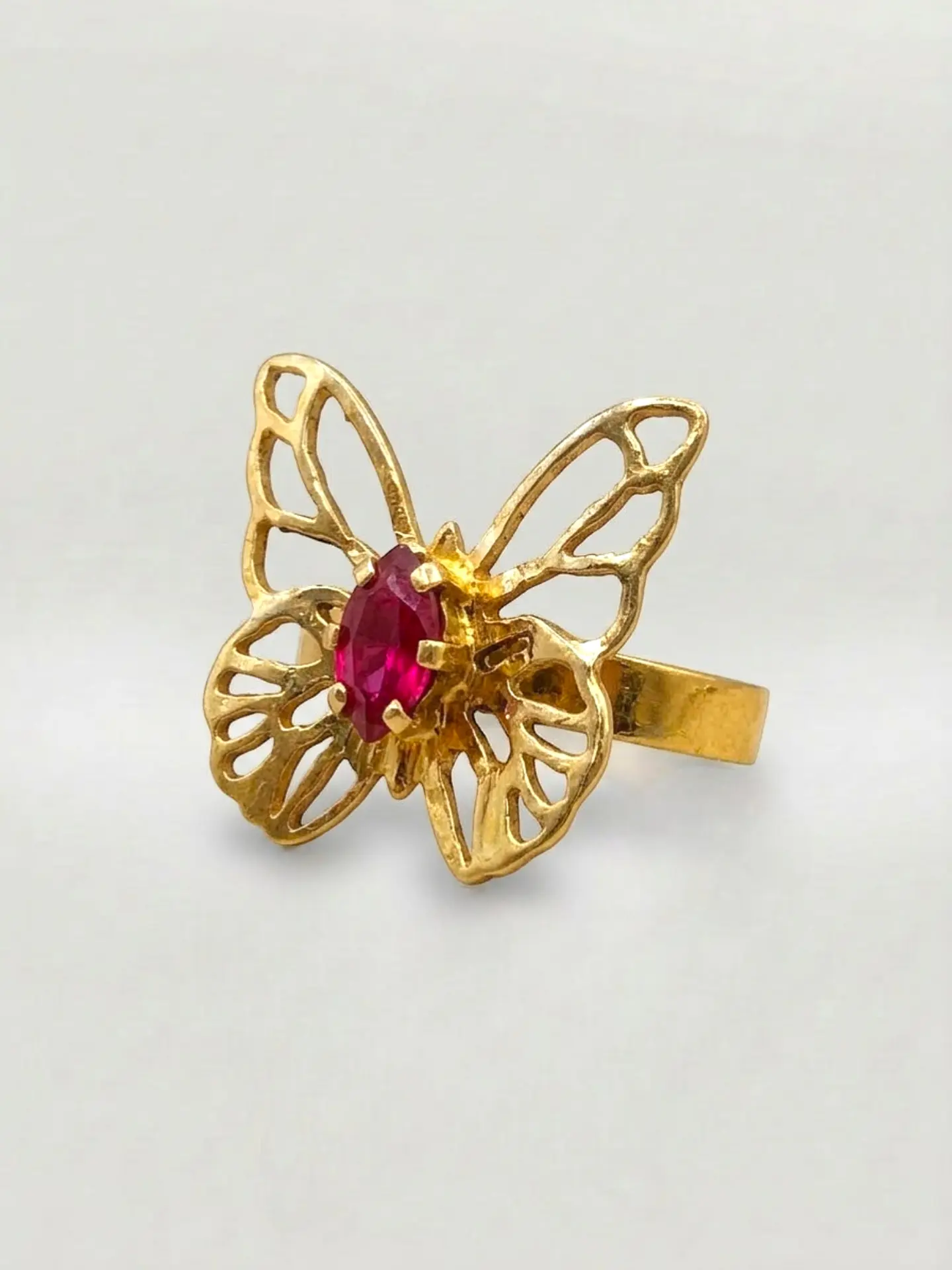 Anillo Mariposa Pasión de Rubí Oro 18k 3