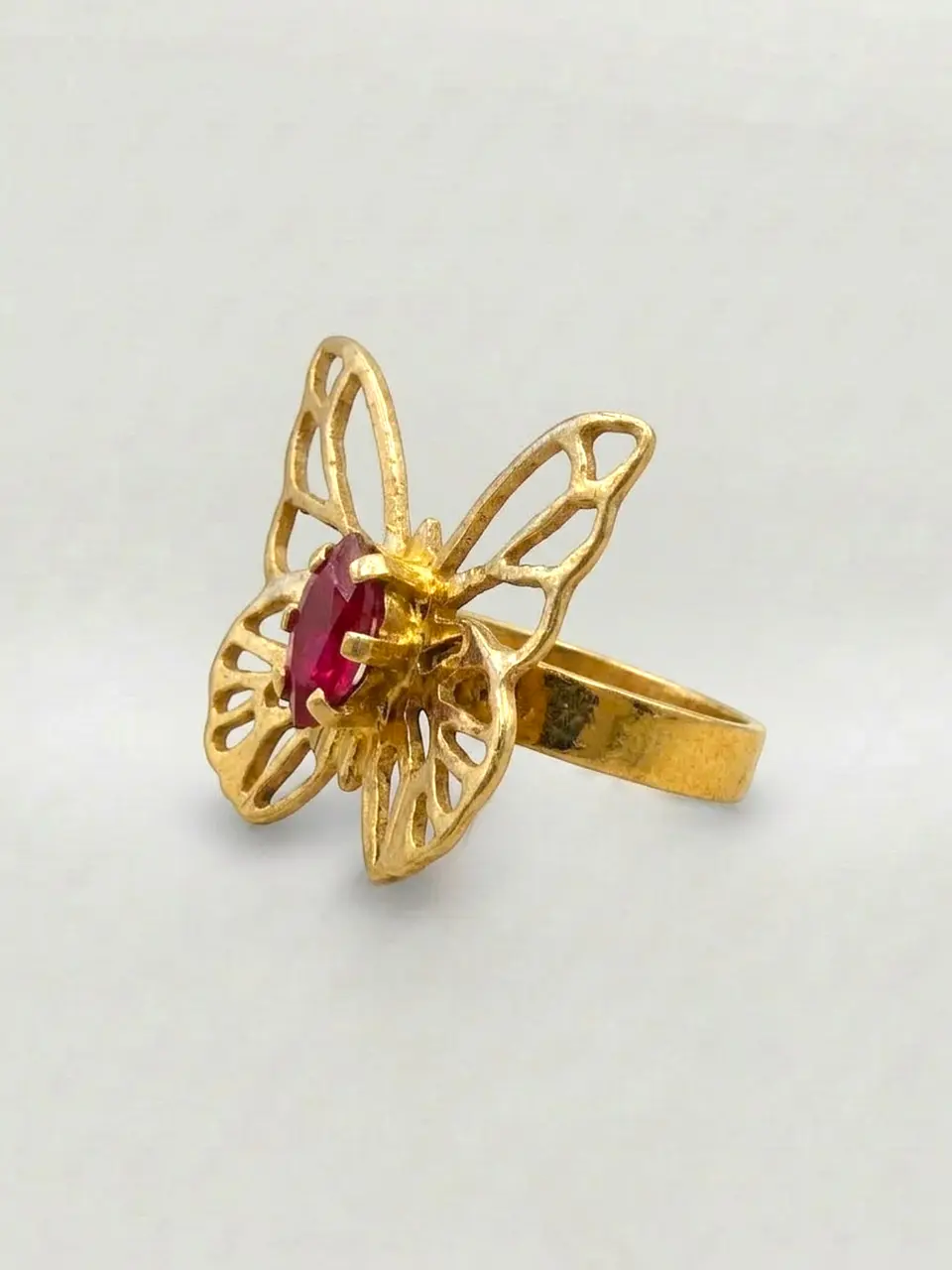 Anillo Mariposa Pasión de Rubí Oro 18k 4