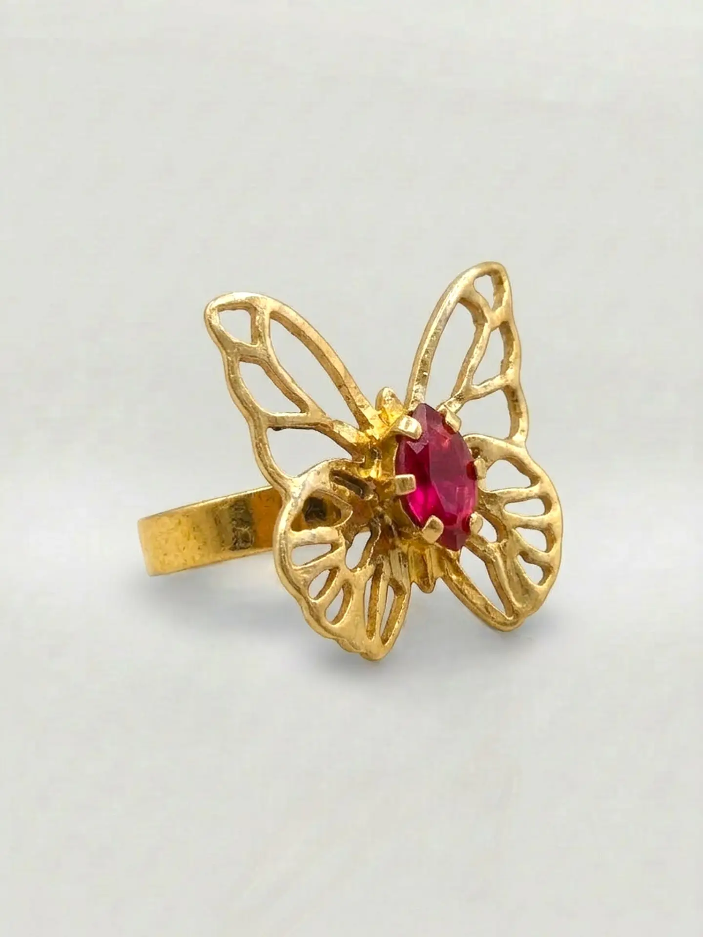 Anillo Mariposa Pasión de Rubí Oro 18k 5