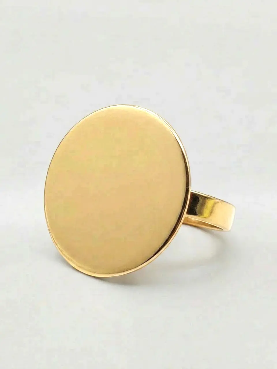 Anillo Tazo Majestuoso Redondo Oro 18k 4