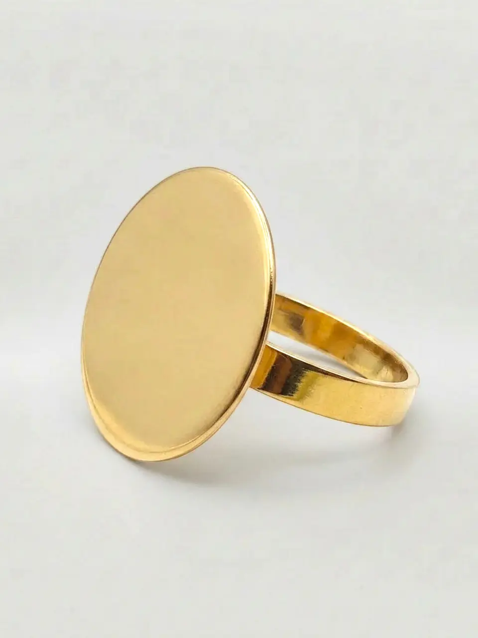 Anillo Tazo Majestuoso Redondo Oro 18k 5