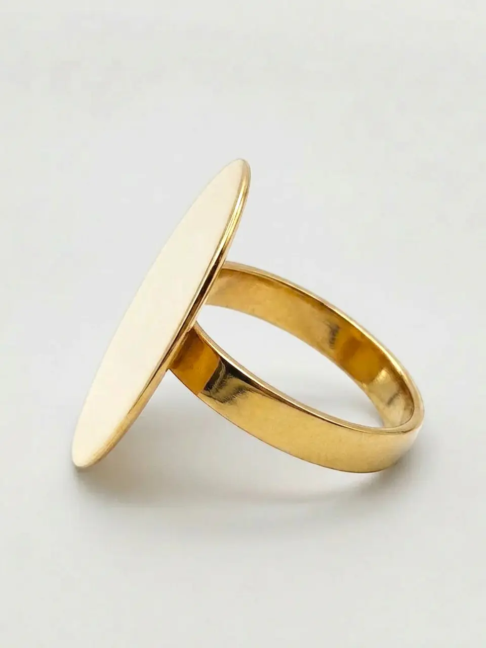 Anillo Tazo Majestuoso Redondo Oro 18k 6