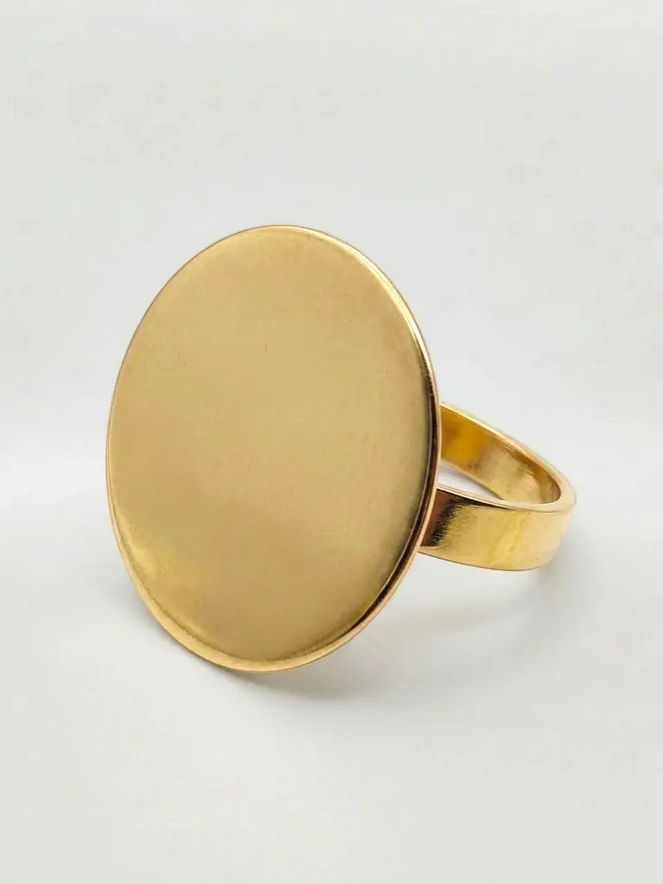 Anillo Tazo Majestuoso Redondo Oro 18k 7