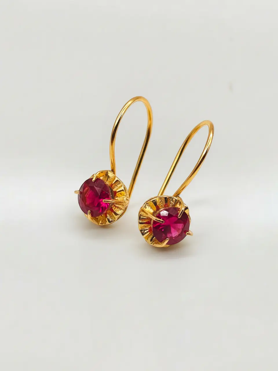 Aros Chatón Pasión de Rubí Oro 18k 2