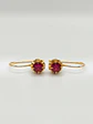 Aros Chatón Pasión de Rubí Oro 18k - Miniatura 5