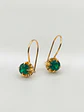 Aros Chatón Jardín de Esmeralda Oro 18k - Miniatura 3