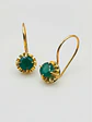 Aros Chatón Jardín de Esmeralda Oro 18k - Miniatura 4