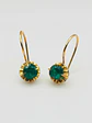 Aros Chatón Jardín de Esmeralda Oro 18k - Miniatura 5
