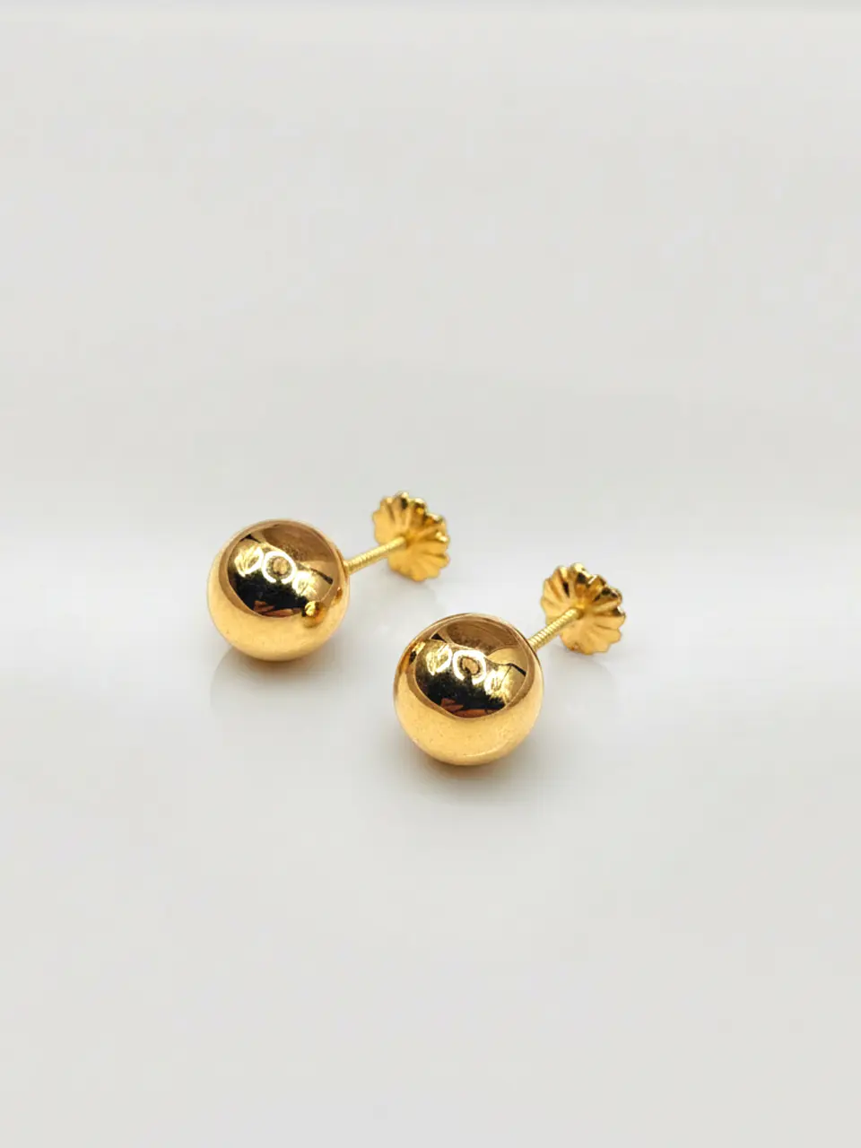 Aros Esfera de Oro grande 8 mm Oro 18k 2