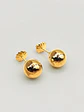 Aros Esfera de Oro grande 8 mm Oro 18k - Miniatura 1