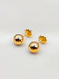 Aros Esfera de Oro Mediano 6 mm Oro 18k - Miniatura 2